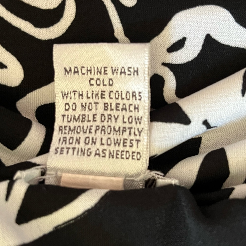 Chico's Black and White Floral Skirt - Picture 5 of 5